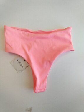 Peixoto Sam Latin Bikini Swim Bottom Rose Pink Ribbed NWT Size XS